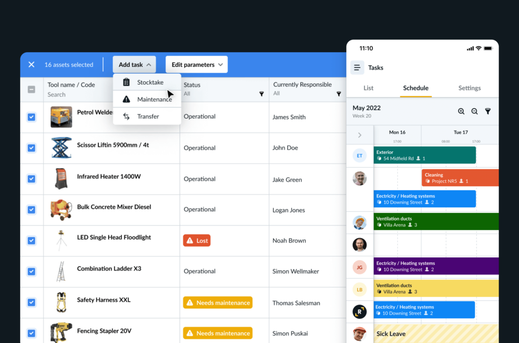 Remato tools management