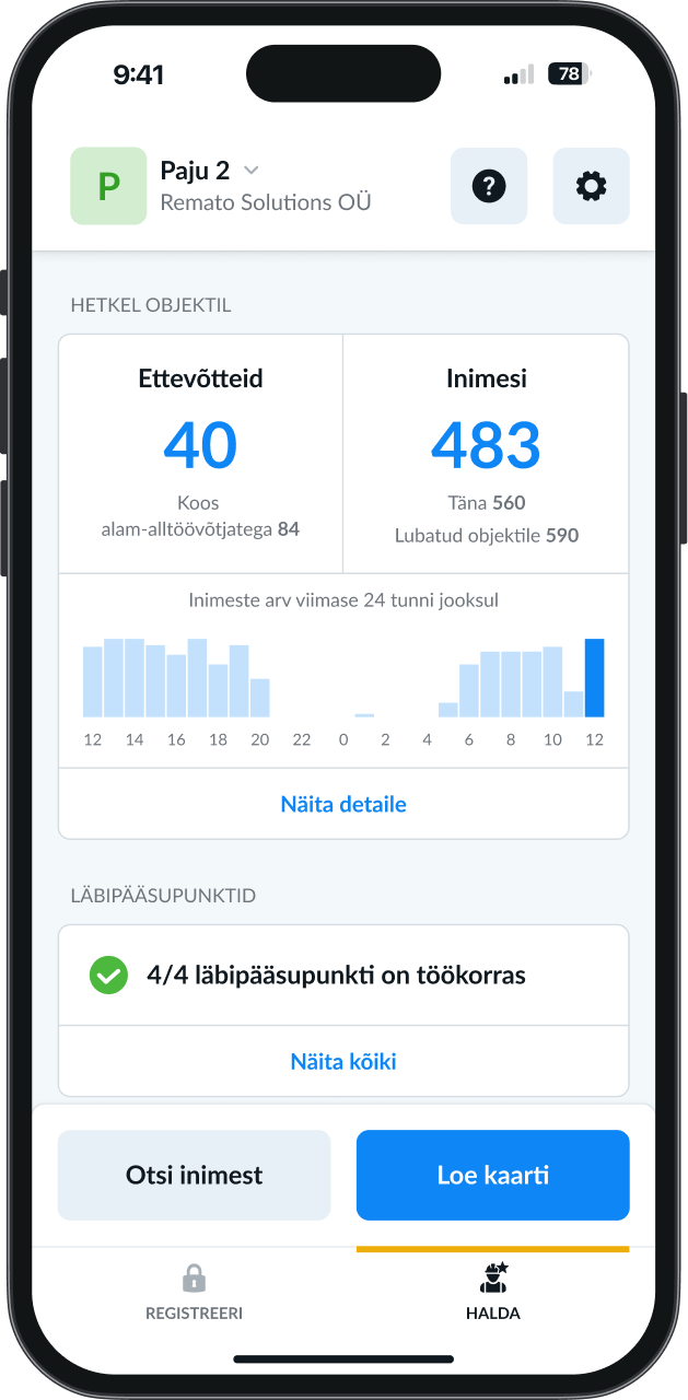 Remato ehituse juhtimise tarkvara