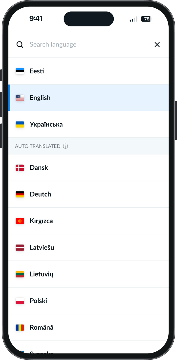 Remato multilingual support