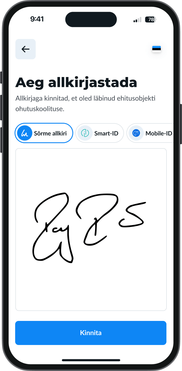 Remato allkirjastamise vaade