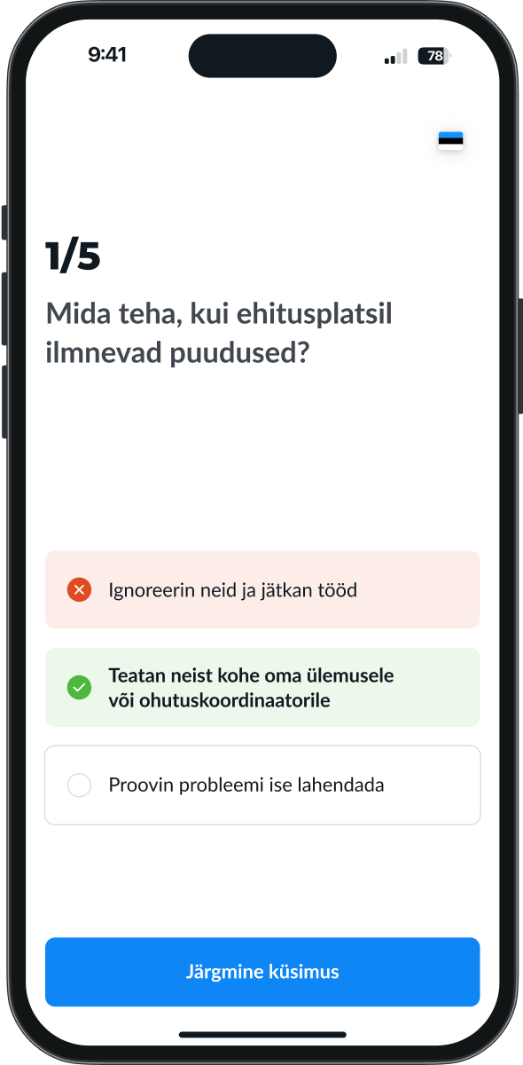 Remato juhendamise teadmiste test