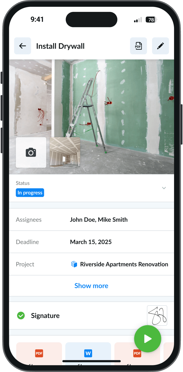 Remato Construction Task Management