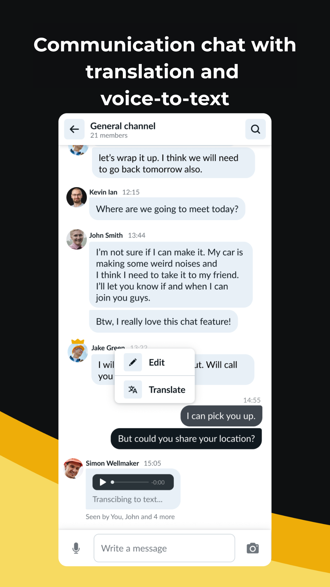 Construction project language barrier solution
