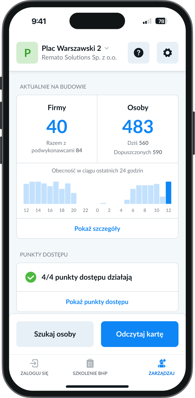 Oprogramowanie do zarządzania budową Remato