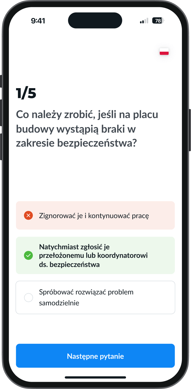 Test wiedzy Remato do szkoleń