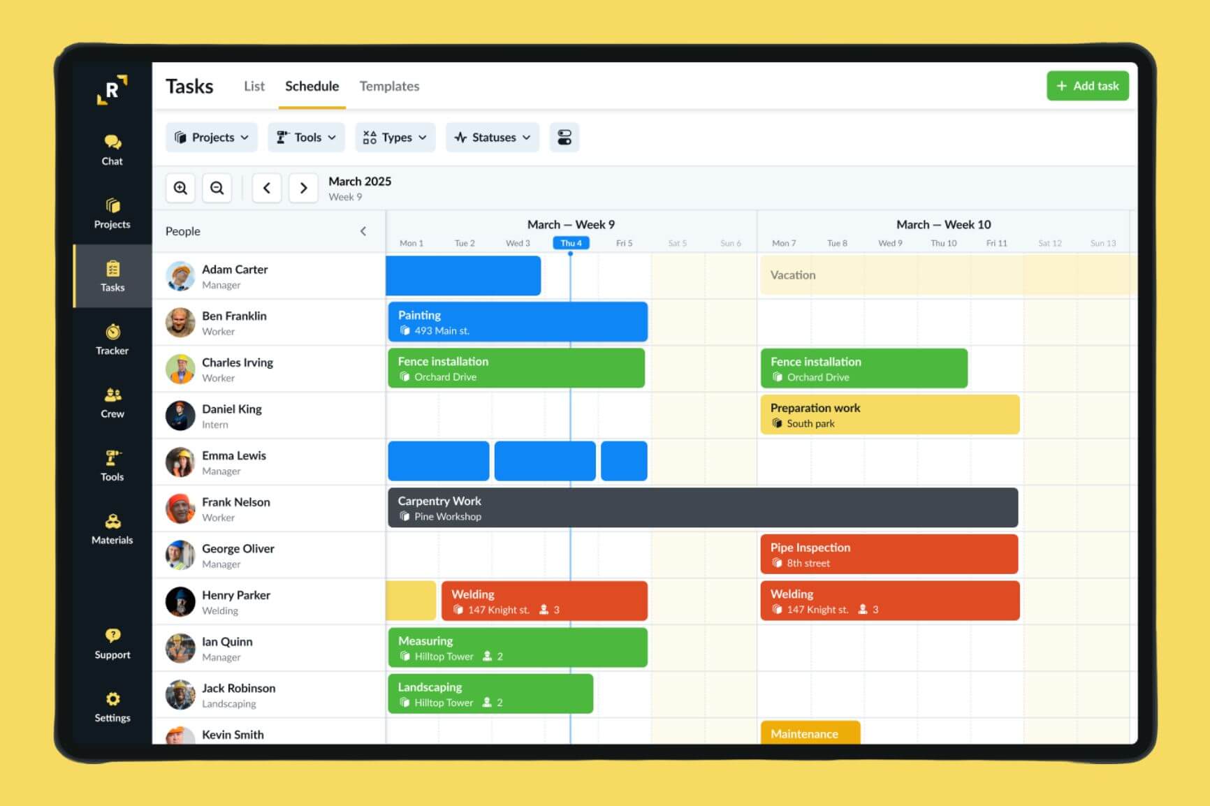 Manage Employee Schedule - App Remato