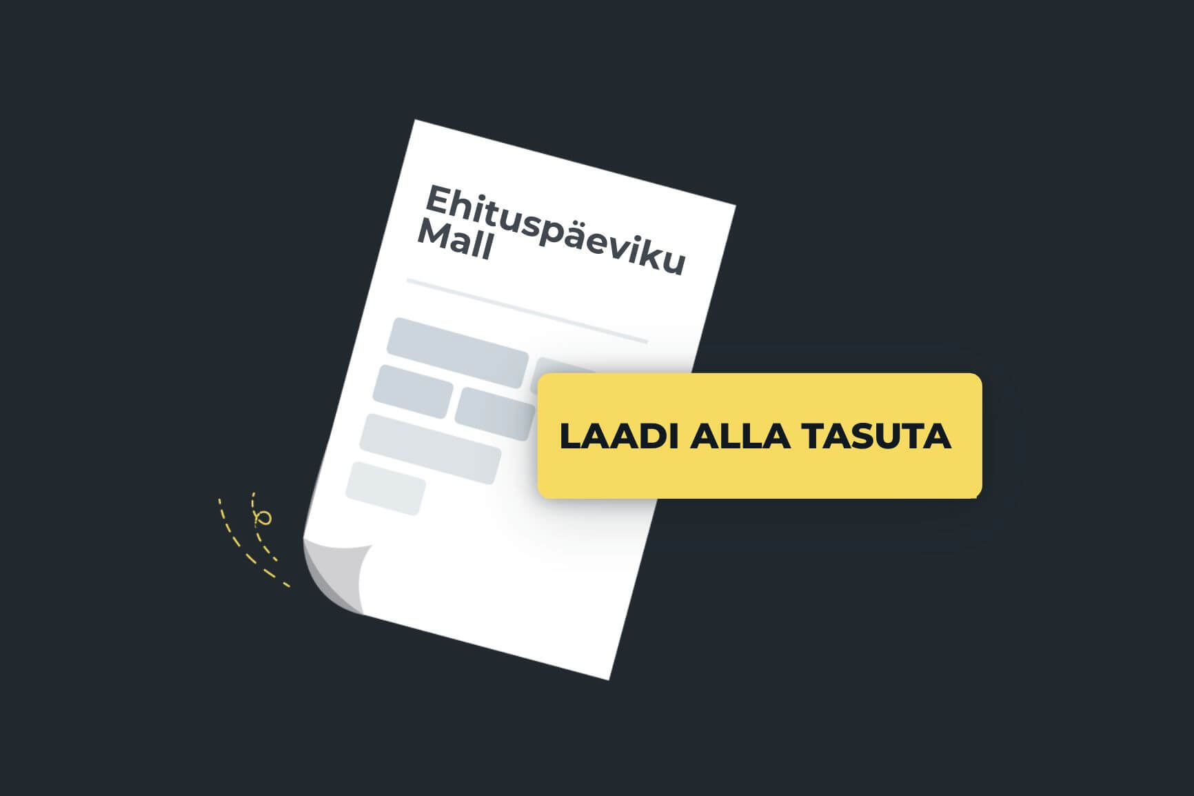 Tasuta ehituspäeviku mall Remato