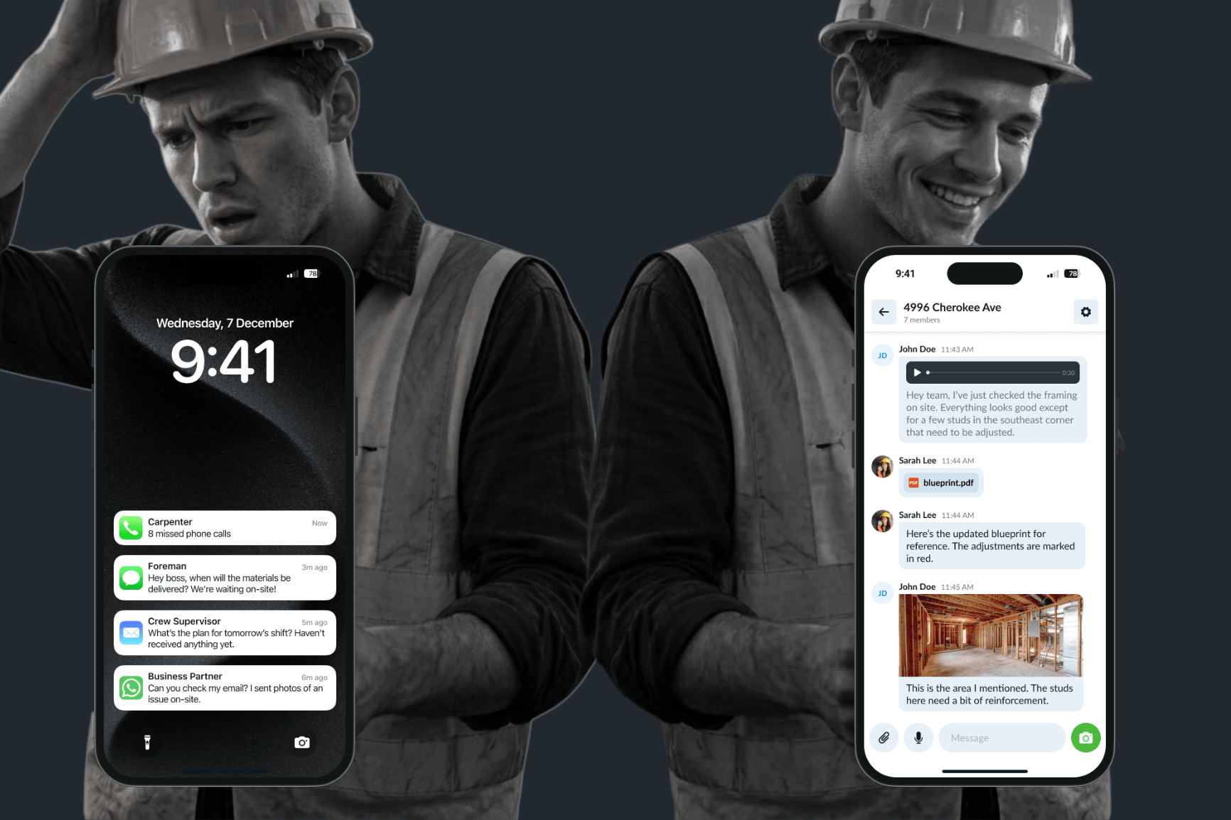Communication in construction construction communication Remato