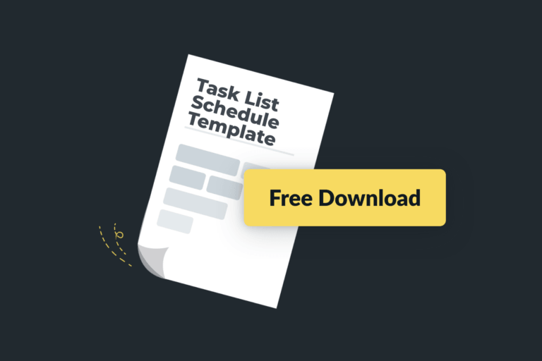 Construction Task List : Schedule remato template free